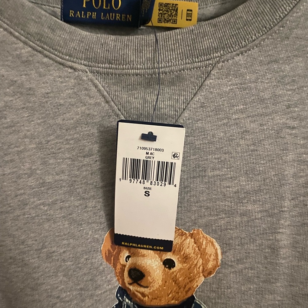 Polo by Ralph Lauren Gray Bear Sweatshirt